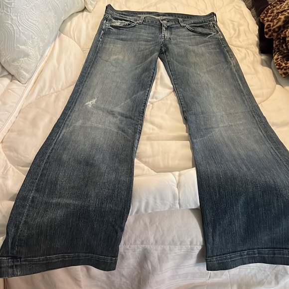 7 For All Man Kind Boot Cut Jeans  💙 - Picture 7 of 7